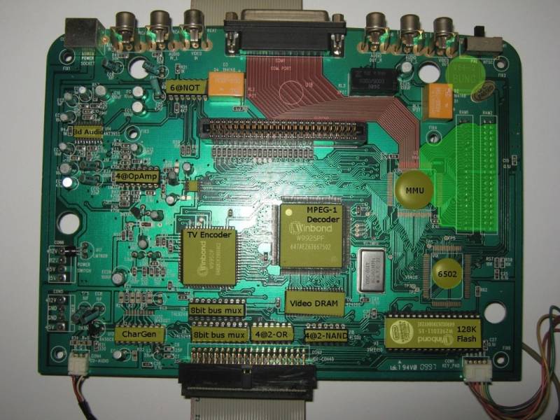 Nintendo 64: Doctor V64 Main Board Picture with IC description