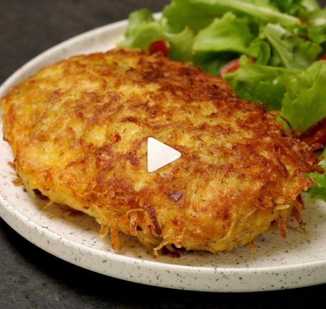 Pollo in crosta di patate con cuore di mozzarella (Con Video)