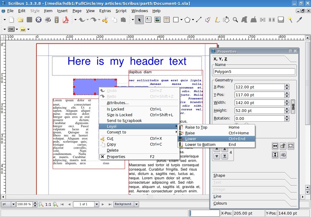 How To: Scribus - Part 5