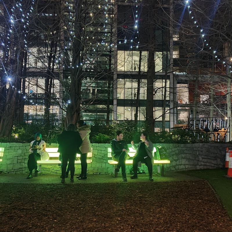 Winter lights festival 2024 in Canary Wharf pt 2