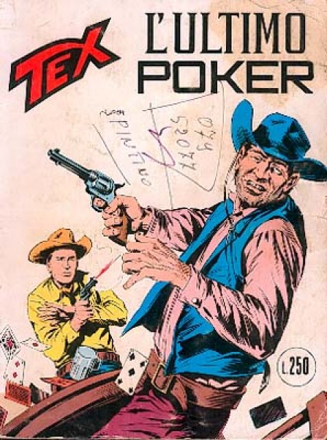 Tex Nr. 151: L'ultimo poker front cover (Italian).