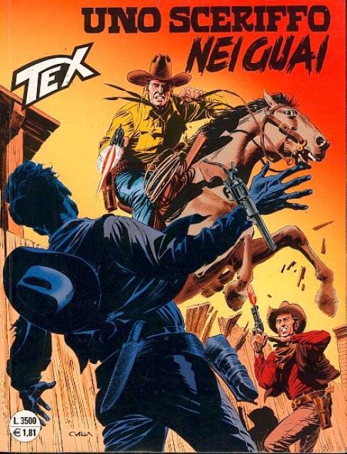 Tex Nr. 474: Uno sceriffo nei guai front cover (Italian).