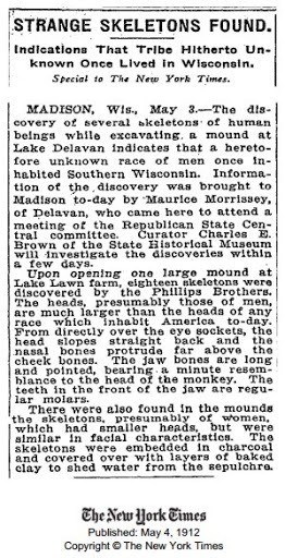 The New York Times article from May 4, 1912