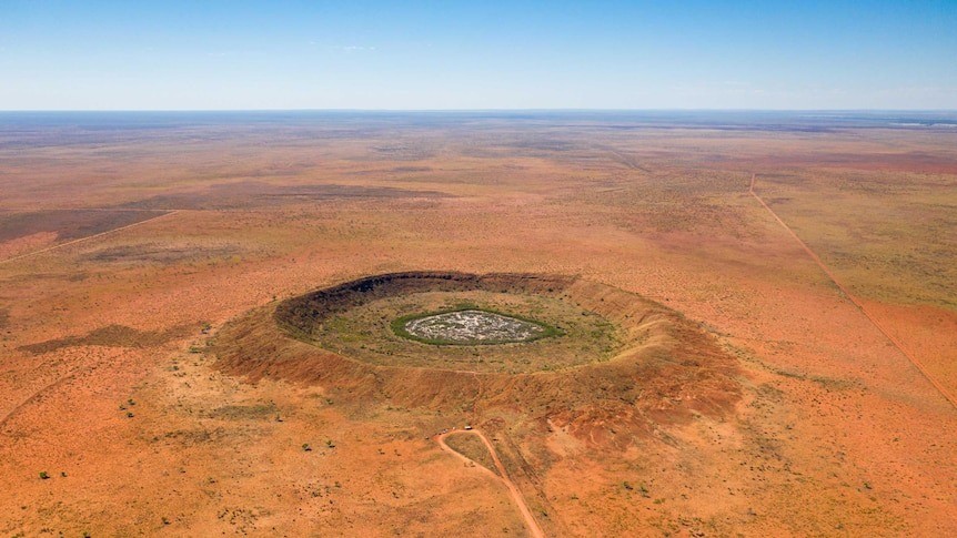 The Wolfe Creek crater in Australia