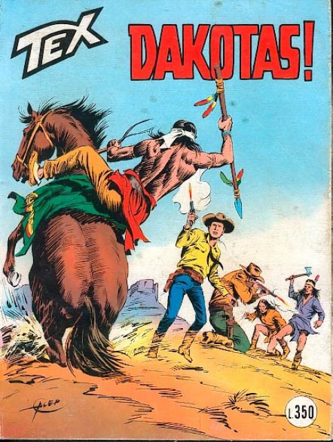 Tex Nr. 196: Dakotas! front cover (Italian).