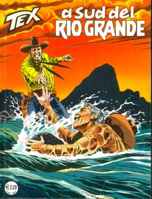 Tex Nr. 506: A sud del Rio Grande front cover (Italian).