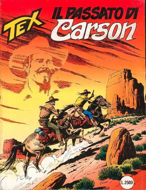 Tex Nr. 407: Il passato di Carson front cover (Italian).