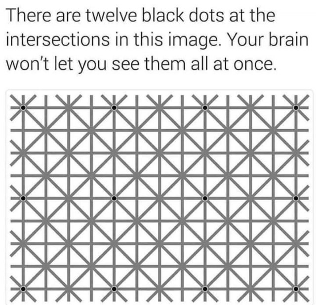 Optical Illusion: the invisible points