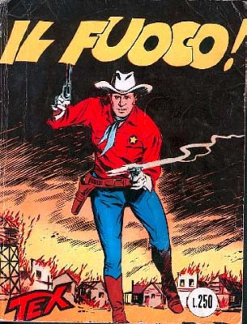 Tex Nr. 016: Il fuoco! front cover (Italian).