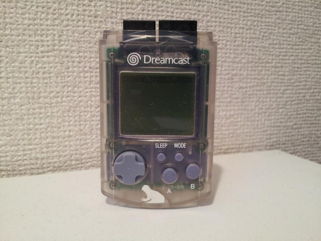 The Seaman VMU originally came bundled with the clear skeleton Dreamcast units sold at HMV
