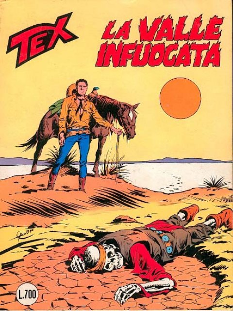 Tex Nr. 255: La valle infuocata front cover (Italian).