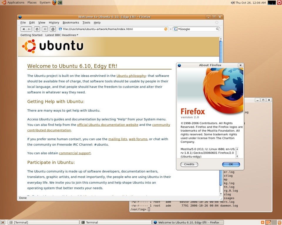 Ubuntu 6.10