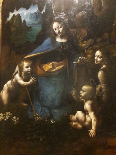 The Virgin of the Rocks by Leonardo da Vinci.