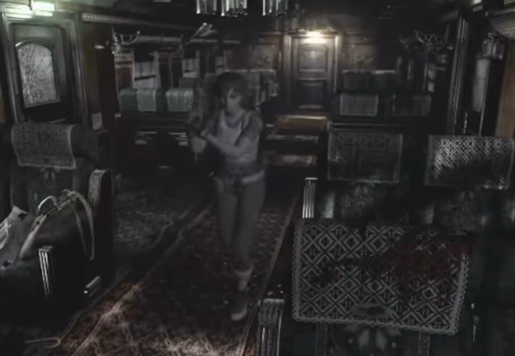 Resident Evil 0 (GameCube): The game begins with Rebecca inside the train.