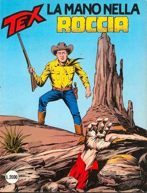 Tex Nr. 357: La mano nella roccia front cover (Italian).