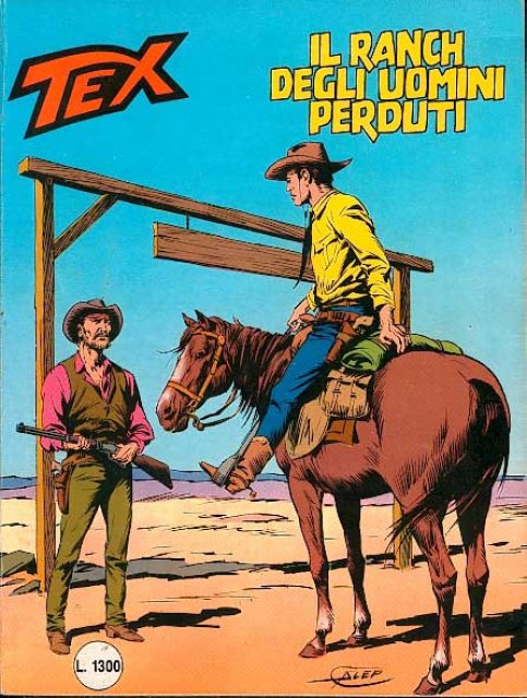 Tex Nr. 311: Il ranch degli uomini perduti front cover (Italian).