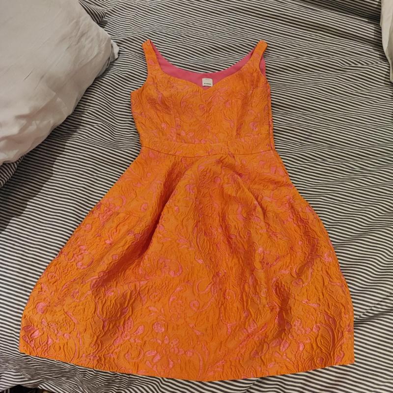 Pinko Summertime Dress Orange and Pink