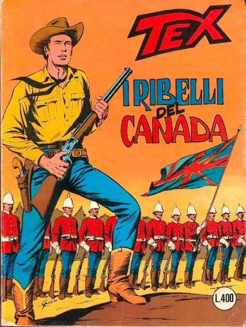Tex Nr. 204: I ribelli del Canada front cover (Italian).