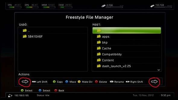 Copy xbox 360 game into an internal hard drive