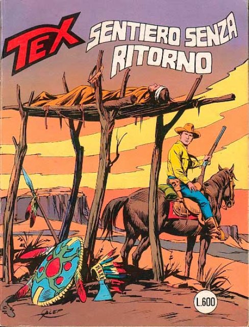 Tex Nr. 245: Sentiero senza ritorno front cover (Italian).