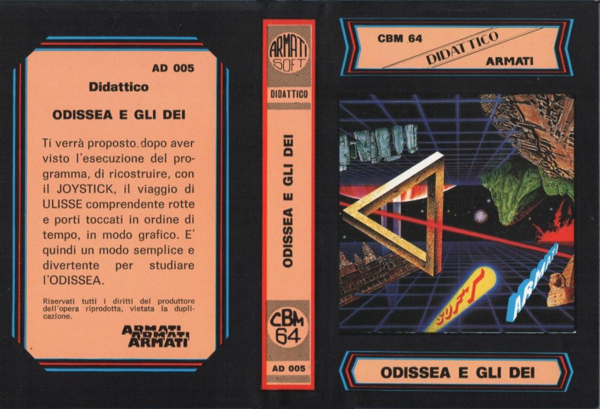 ODISSEA E GLI DEI for the Commodore 64 by Armati - front cover