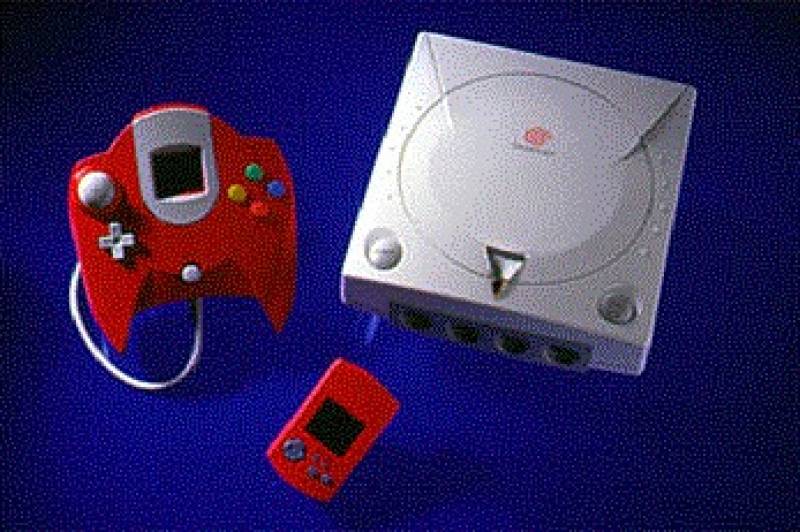 Figure 2. Sega Dreamcast with controller and VMS unit