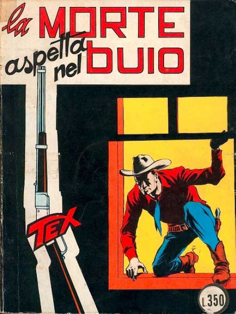 Tex Nr. 032: La morte aspetta nel buio front cover (Italian).