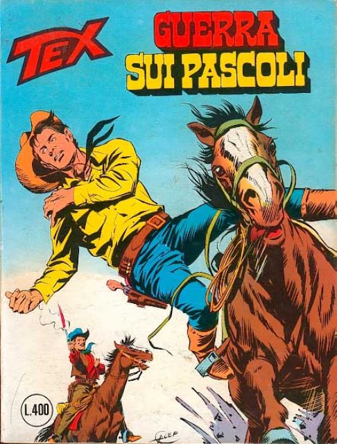 Tex Nr. 218: Guerra sui pascoli front cover (Italian).