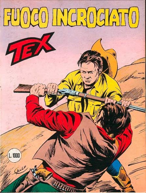 Tex Nr. 294: Fuoco incrociato front cover (Italian).