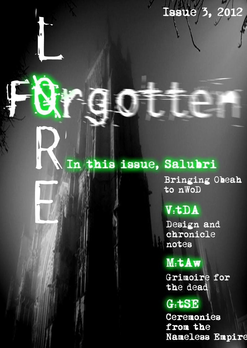 Forgotten Lore - Issue 3, 2012 - cover