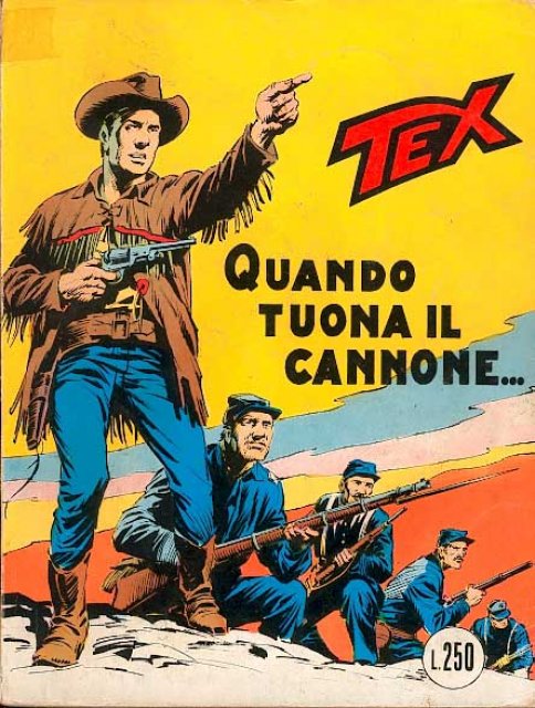 Tex Nr. 114: Quando tuona il cannone... front cover (Italian).