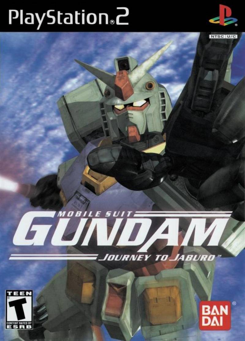 Gundam Journey To Jaburo Playstation 2 USA front cover.