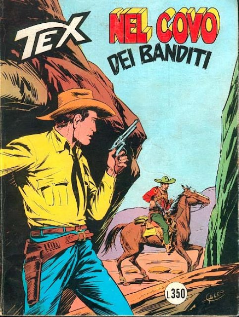 Tex Nr. 198: Nel covo dei banditi front cover (Italian).