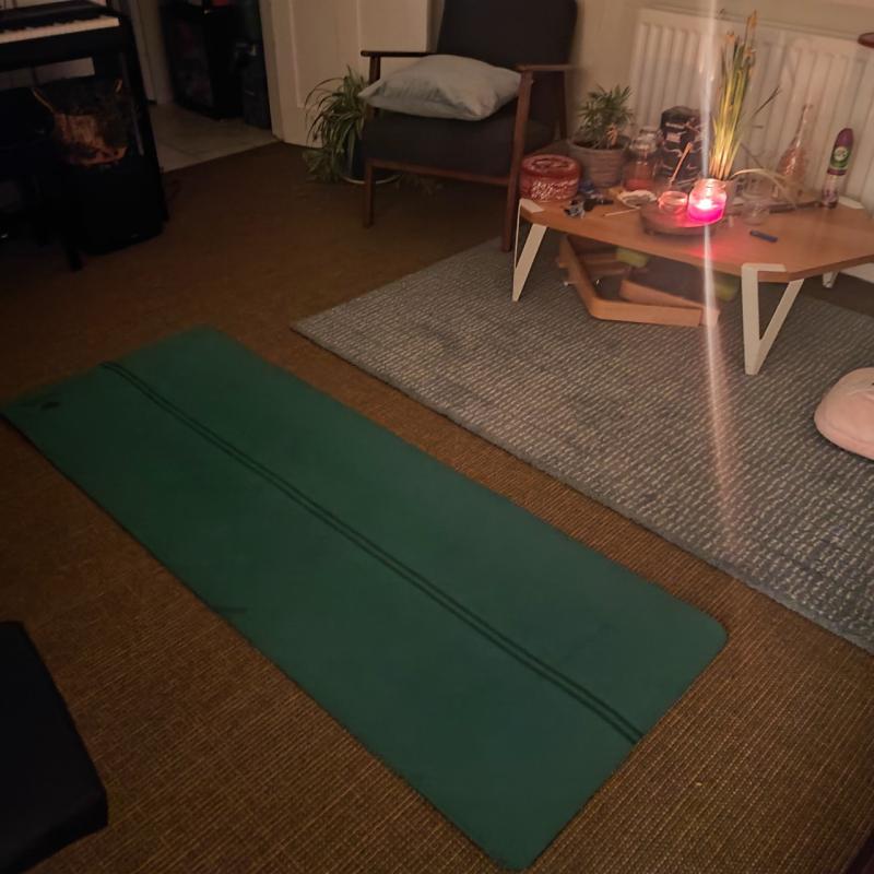 My first yoga practice in the new home