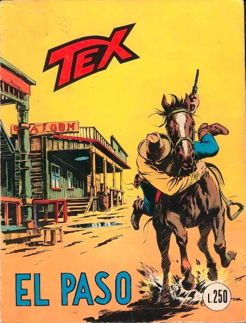 Tex Nr. 117: El Paso front cover (Italian).