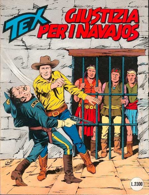 Tex Nr. 378: Giustizia per i Navajos front cover (Italian).