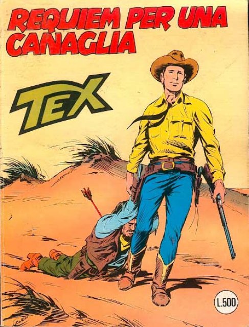Tex Nr. 219: Requiem per una canaglia front cover (Italian).