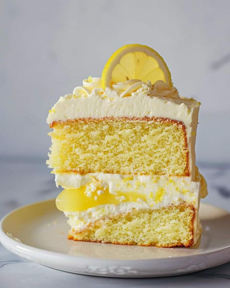 Lemon Sponge Cake 🍋🍰