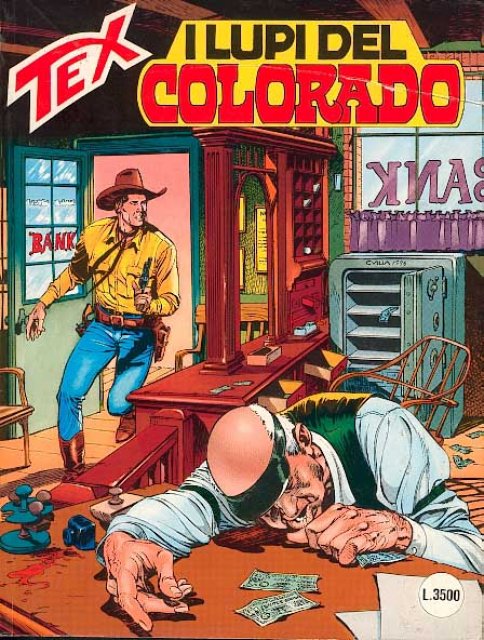 Tex Nr. 428: I lupi del Colorado front cover (Italian).
