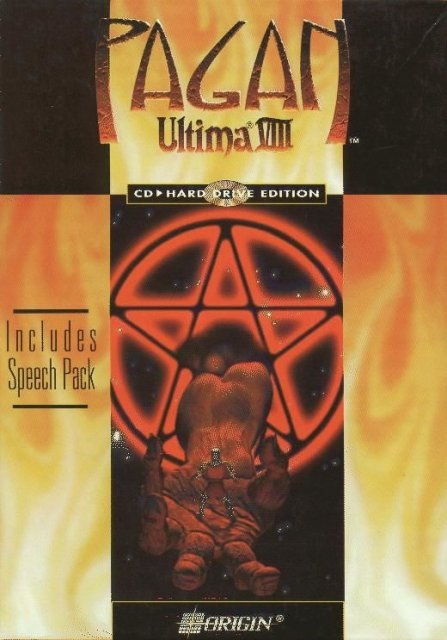 Ultima VIII: Pagan front cover.