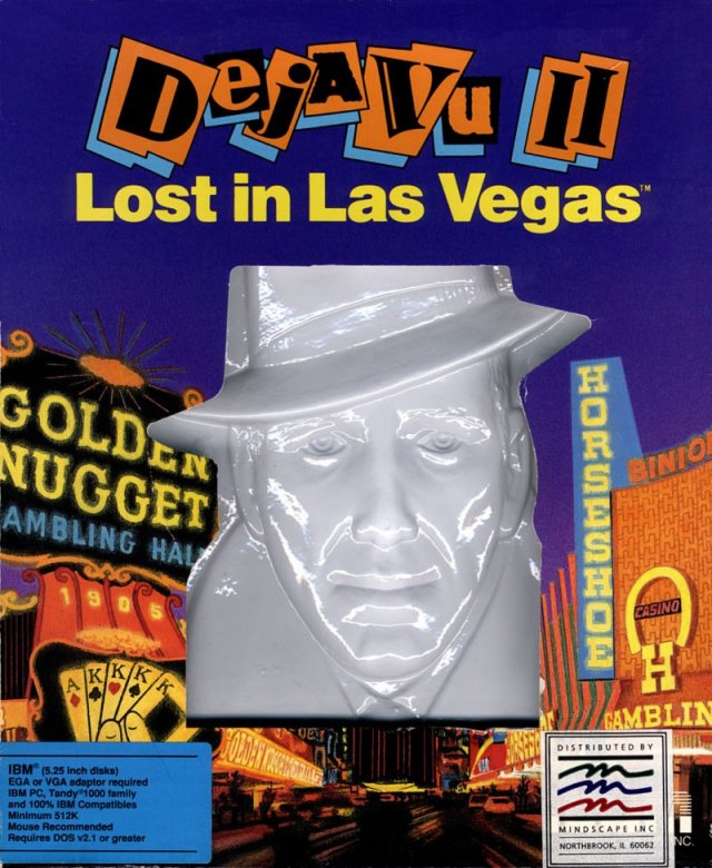 Déjà Vu II: Lost in Las Vegas MS-DOS front cover.