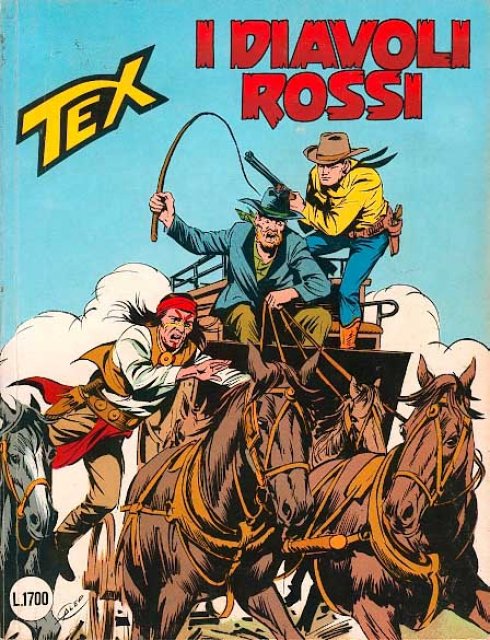 Tex Nr. 339: I diavoli rossi front cover (Italian).