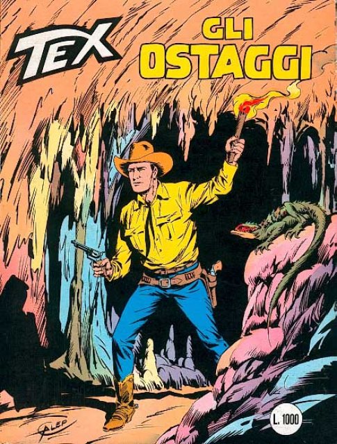 Tex Nr. 293: Gli ostaggi front cover (Italian).
