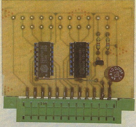 Figure 7: Interface of logic analyzer with printed circuit boards