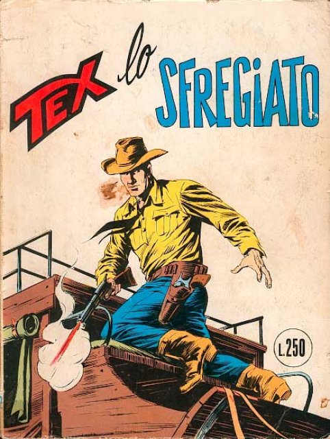 Tex Nr. 132: Lo sfregiato front cover (Italian).