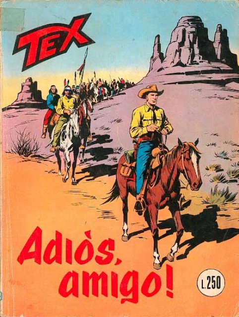 Tex Nr. 139: Adios, amigo! front cover (Italian).