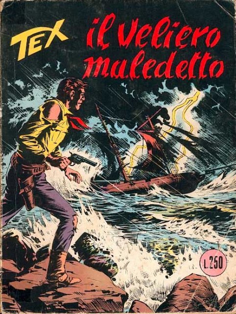 Tex Nr. 128: Il veliero maledetto front cover (Italian).