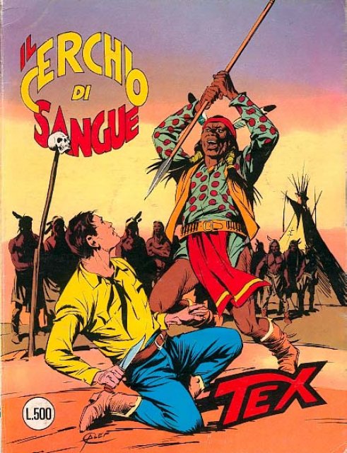 Tex Nr. 236: Il cerchio di sangue front cover (Italian).