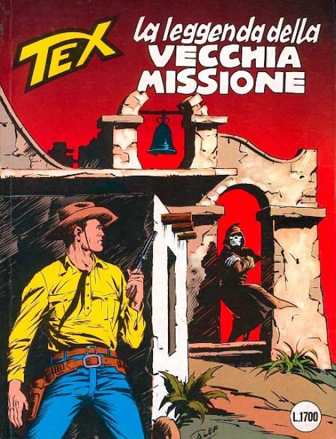 Tex Nr. 334: La leggenda della vecchia miss. front cover (Italian).