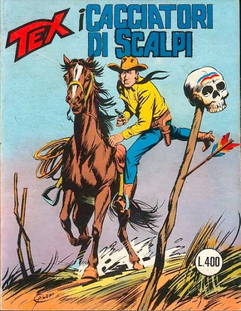Tex Nr. 175: I cacciatori di scalpi front cover (Italian).